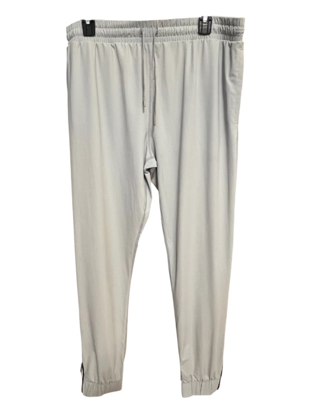 EUC+ Zyia Active Light Gray Jogger Pants with Ankle Zips | XL